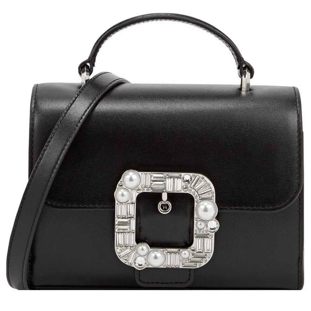 Kate Spade Lovitt Crystal Buckle Leather Purse - Picture 1 of 6